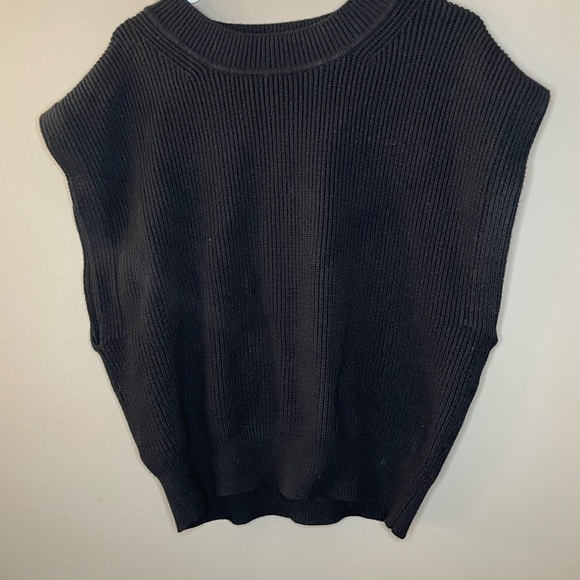 APRICOT Black Knit Sleeveless Vest Sweater Size 12 - Picture 1 of 4